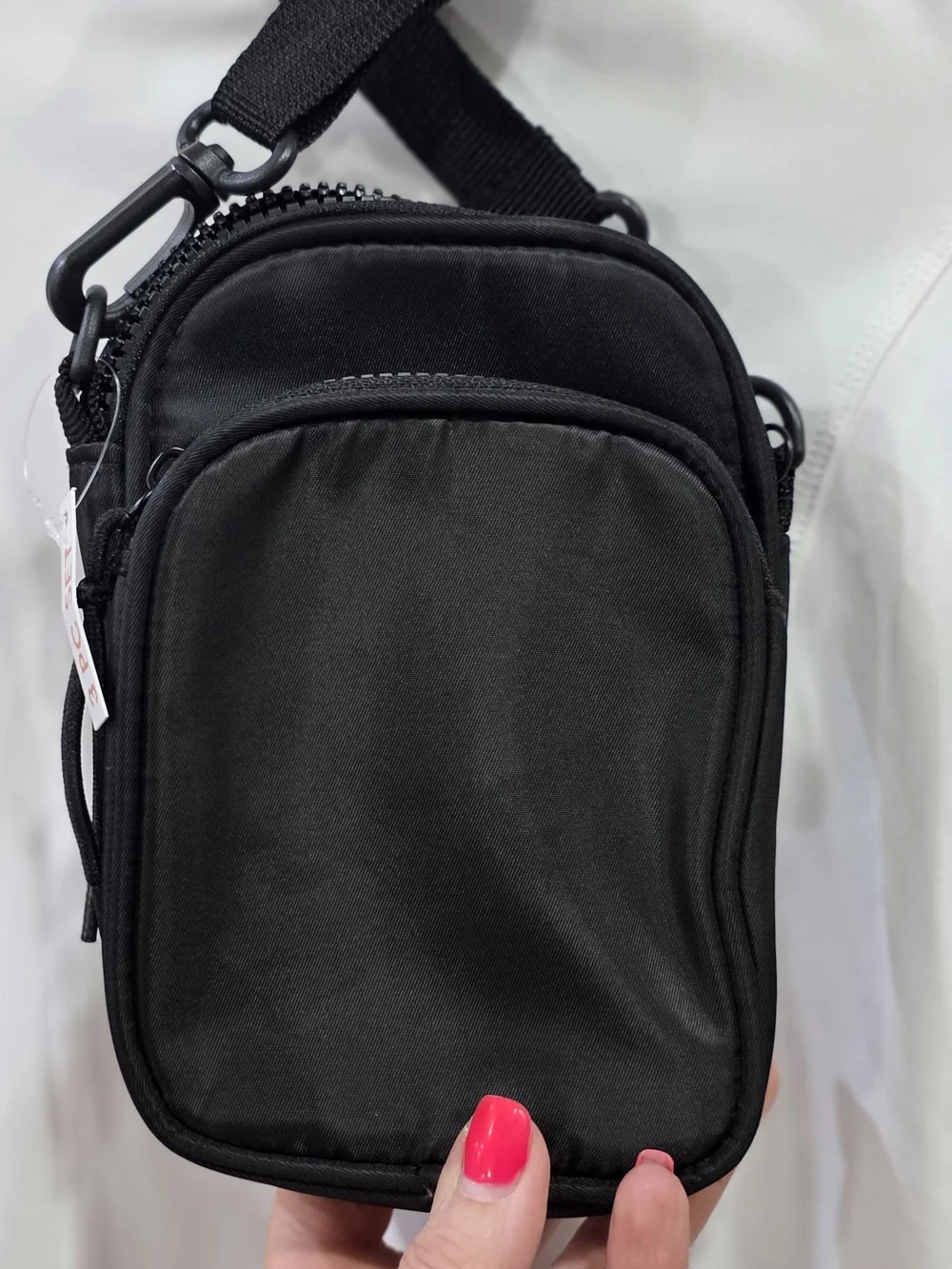 Yogalicious Black Compact Crossbody Sling Bag And Tee